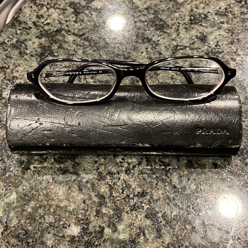 Vintage Prada VPE 04E Black Glasses Frames Italy RX-able